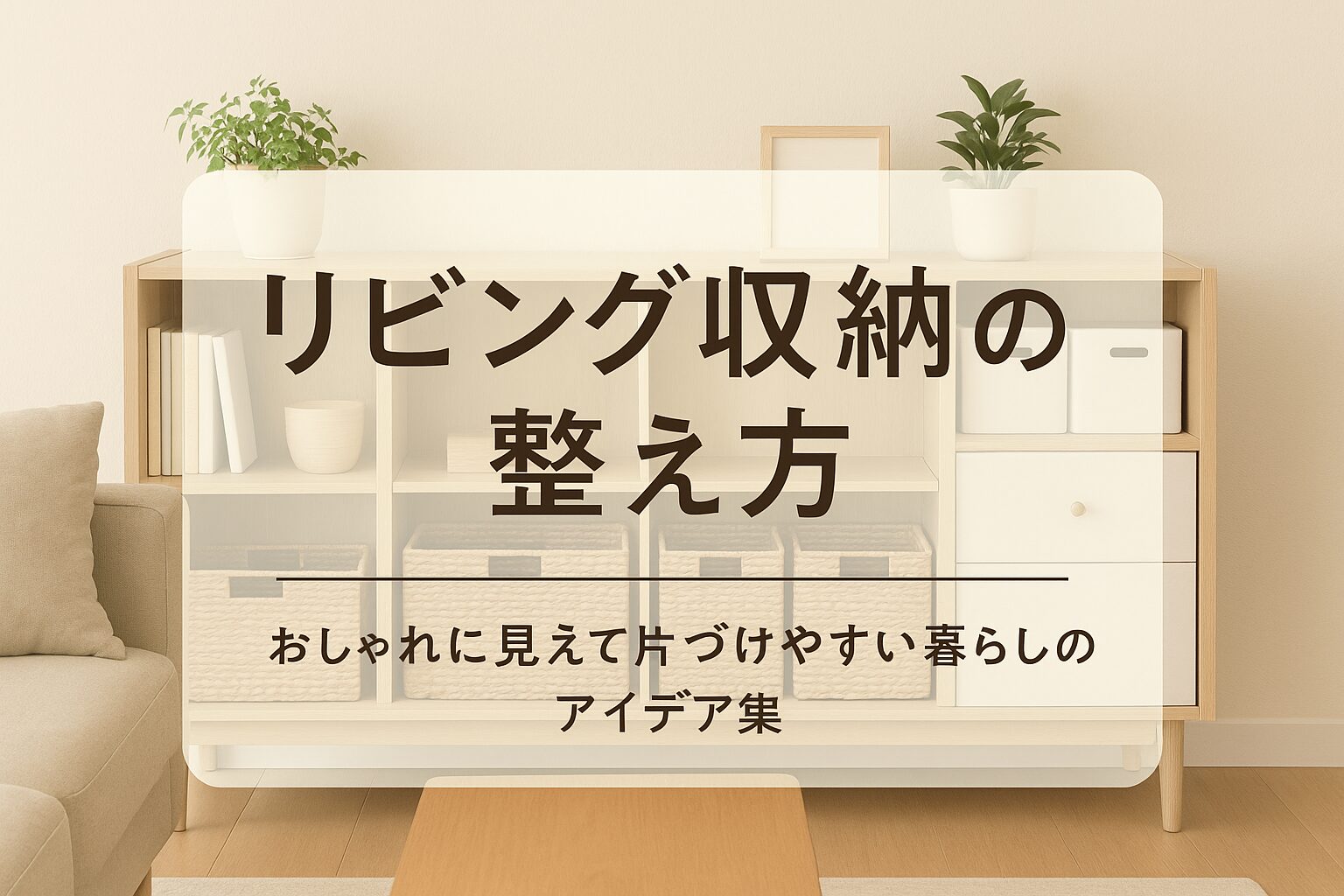 リビング収納の整え方｜おしゃれに見えて片づけやすい暮らしのアイデア集