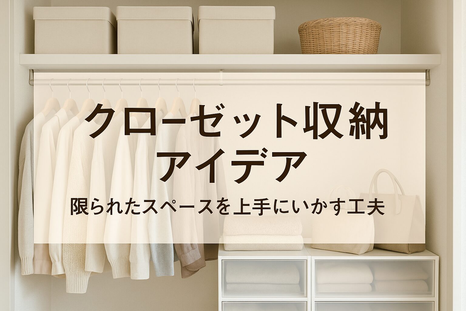 クローゼット収納アイデア：限られたスペースを見違えるほど使いやすく整える方法