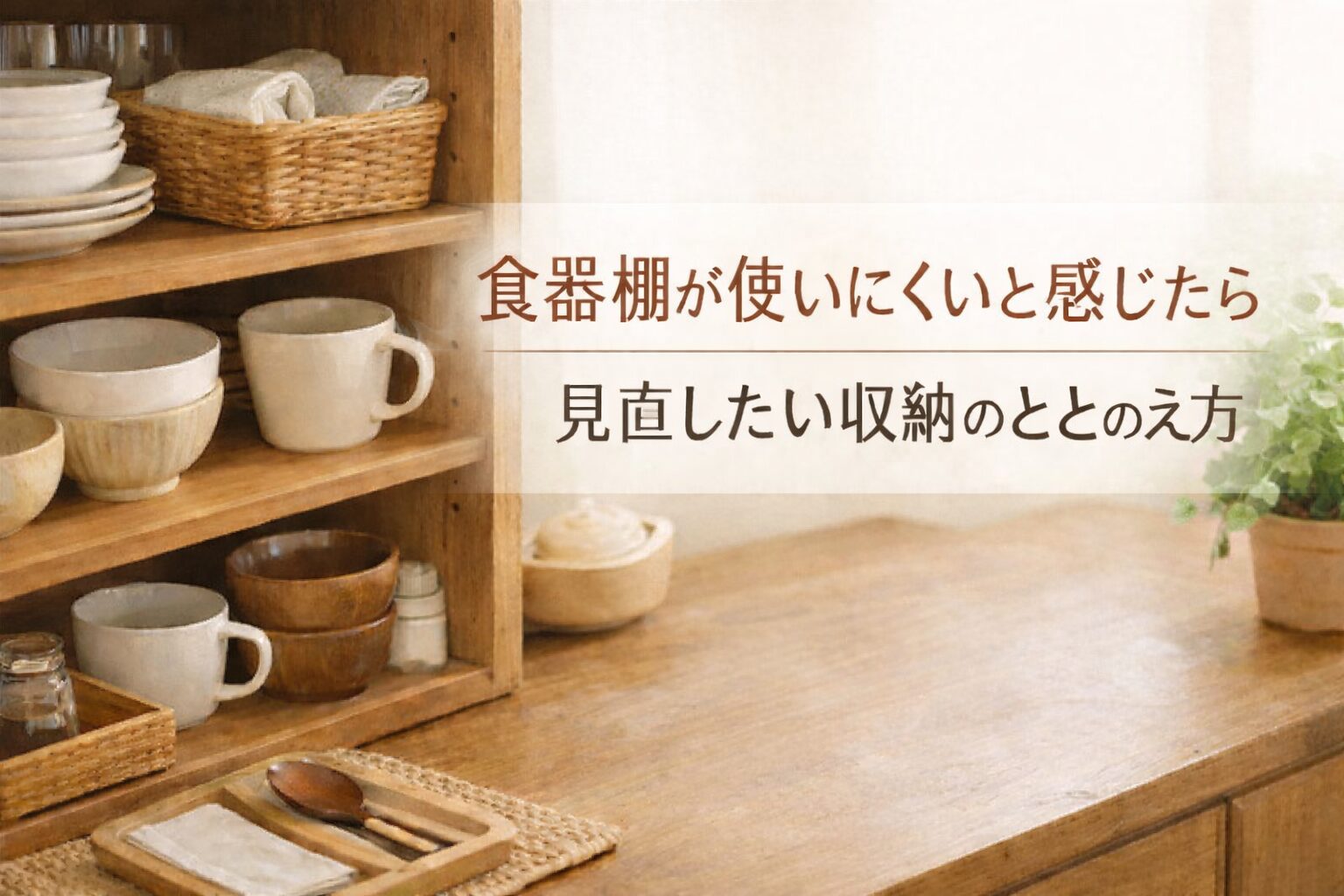 食器棚が使いにくいと感じたら｜見直したい収納の整え方と続けやすい工夫