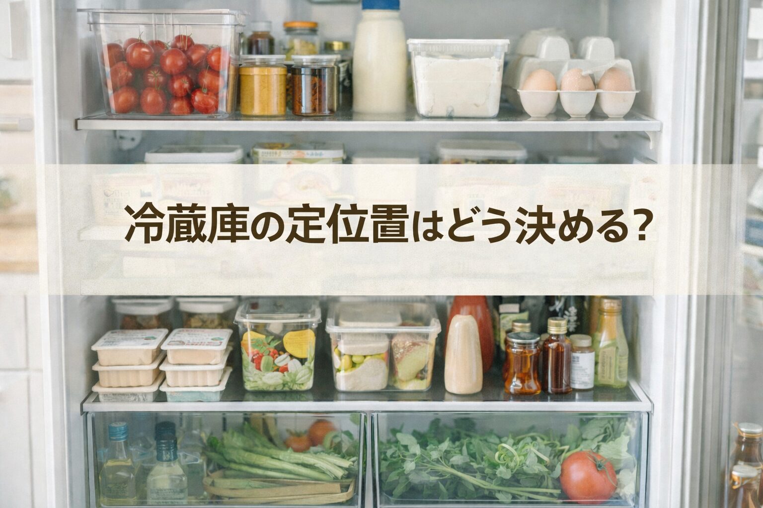冷蔵庫の定位置はどう決める？棚ごとの役割で続けやすく整える方法